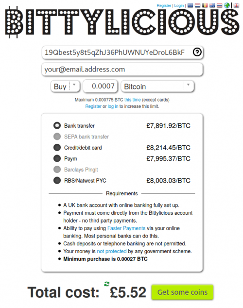 How to get btc registration number